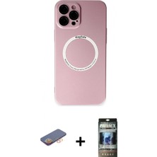 İlk El Grup Pilelistore™ iPhone 12 Pro Kılıf Zirve Klasik Prime - Siyah 34D Hayalet Izgaralı Cam + Renkli Kamera Lens Koruma Cam - Tu