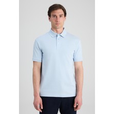Twn Slim Fit Mavi Pike Dokulu T-Shirt