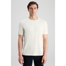 D'S Damat Twn Slim Fit Taş Düz T-Shirt