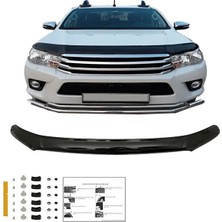 Teknocity Toyota Hilux 8. Nesil 2015-2020 ile Uyumlu Kaput Koruyucu Kaput Scoop