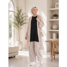 Esra Butik Siyah, Beyaz ve Pudra Renk Kolsuz Altı Pileli Içlik – 80 cm