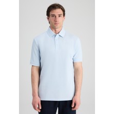 D'S Damat Ds Damat Regular Fit Mavi Pike Dokulu T-Shirt