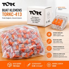 Tork 100 Adet Tırnaklı Çok Amaçlı Klemens Turuncu TBKCA-413 Nms Hırdavat
