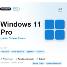 Microsoft Windows 11 Pro Dijital Lisans Anahtarı · Orijinal · Anında Aktivasyon · Faturalı · Anında E-Posta