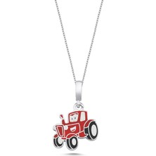 Silverize John Deere Traktör Gümüş Kolye ARB65