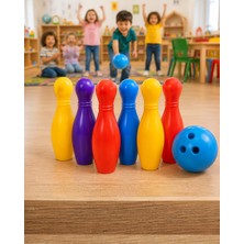 Ata Store Eğlenceli Bowling Oyuncak Seti Çocuklar Için Renkli Kuka ve Top - Lisinya