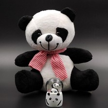 vegahediye v vega Tatlı Peluş Panda & Sevimli Panda Mini Kar Küre Hediye Seti