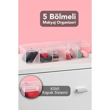 UltraMint Şeffaf 5 Bölmeli Takı Organizer Kutusu, Düzenli Saklama ve Koruma