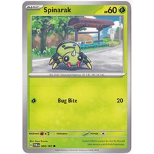 Spinarak #4 Pokemon Twilight Masquerade Pokemon Oyun Kartı
