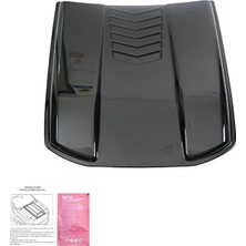 Teknocity Kaput Ucu Kaplaması Koruma Vw Volkswagen Amarok Mk1 2010-2021 ile Uyumludur (Parlak Siyah)
