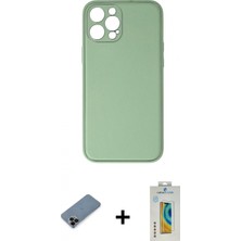 İlk El Grup Pilelistore™ iPhone 12 Pro Kılıf Yadigar Klasik - Siyah Polymer Nano Ekran Koruyucu + Shine Kamera Lens Koruma Cam - Sh