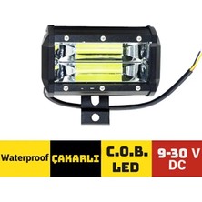 Teknocity Sis Lambası Su Geçirmez Off-Road Projekt. 9-30V Cob Çakar 7X12.7CM