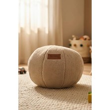 Palmera Teddy Kırlent Yuvarlak Peluş Premium Kırlent - Cappuccino