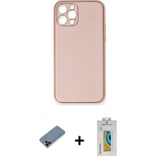 İlk El Grup Pilelistore™ iPhone 12 Pro Kılıf Yadigar Klasik - Siyah Polymer Nano Ekran Koruyucu + Shine Kamera Lens Koruma Cam - Sh