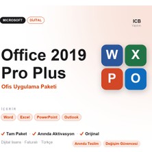Microsoft Office 2019 Pro Plus Dijital Lisans Anahtarı · Orijinal · Anında Aktivasyon · Faturalı · Anında E-Posta