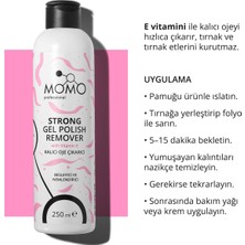 Momo Professional Kalıcı Oje Çıkarıcı (Gel Polish Remover) 250 ml Şeffaf Özellikli Profesyonel Kullanım İçin