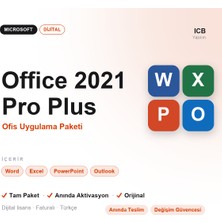 Microsoft Office 2021 Pro Plus Dijital Lisans Anahtarı · Orijinal · Anında Aktivasyon · Faturalı · Anında E-Posta