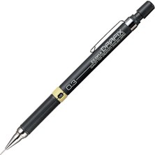 Zebra Drafix 0.3 mm Mekanik Kurşun Kalem Siyah Renk Kaymaz Yüzey ve Hafif Tasarım