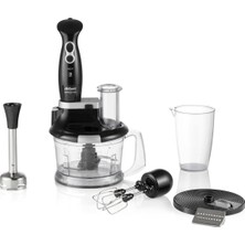 Arzum Çok Fonksiyonlu 1000 W Blender Seti, 1500 ml Doğrayıcı, Siyah