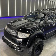 Teknocity Mıtsubıshı L200 Triton Serisi 4 2007-2014 ile Uyumlu Kaput Ucu Kaplaması Koruma