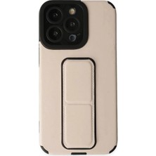 Aycer Iphone 13 Pro Kılıf Mega Standlı  - Gold