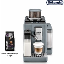 DeLonghi Akıllı Gri Espresso ve Cappuccino Makinesi, Yüksek Basınç, Dokunmatik Kullanım, Süt Köpürtme Sistemi ve Ev Ofis Kahve Deneyimi Için Pratik Çözüm Hızlı Hazırlık, Yoğun Aroma ve Günlük Kullanım