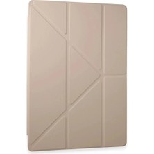 Aycer Galaxy Tab A9 Plus Kılıf Kalemlikli Mars Tablet Kılıfı - Rose Gold