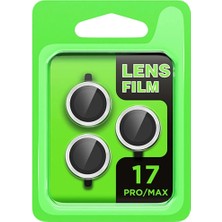 Aycer Iphone 17 Pro Raze Metal Kamera Lens - Gümüş