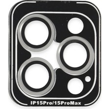 Aycer Joko Iphone 15 Pro Max Pvd Metal Kamera Lens - Gümüş