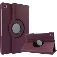 Aycer Tab M10 TB311FU Kılıf 360 Tablet Deri Kılıf - Mürdüm
