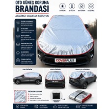 CoverPlus Volkswagen Caddy Uyumlu Yarım Araba Brandası Güneş Koruyucu