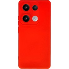 Aycer Note 13 4g Kılıf Nano Içi Kadife  - Kırmızı