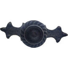 Aycer Antika Tarz Dekoratif Pirinç Çizgili Düğme - 35X100 Mm, Büyük, Oksit