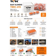 Tork 50 Adet Tırnaklı Çok Amaçlı Klemens Turuncu TBKCA-415 Nms Hırdavat
