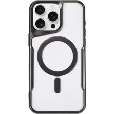 Aycer Iphone 11 Pro Max Kılıf Boyi Magsafe  Kapak - Siyah