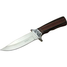 Aycer Lanmark A058-1 Kamp Bıçağı 26,5 cm - Ahşap Sap, Kılıflı