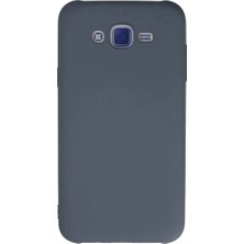 Aycer Galaxy J7 Kılıf Nano Içi Kadife  - Gri