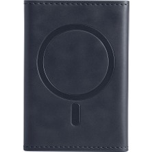 Aycer Joko Tema Magsafe Deri Kartlık - Lacivert