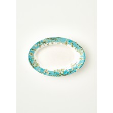 Bella Maison Van Gogh Almond Blossom Porselen Sunum Tabağı Turkuaz (20 Cm)