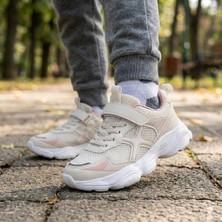 Bukond Çocuk Günlük  Yumuşak Rahat Taban Cırt Bantlı Spor Ayakkabı Sneaker