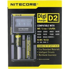 Aycer Nitecore D2 Digi Charger Li-Ion / Nı-Cd / Nı-Mh / Lifepo4 Dijital Pil Şarj