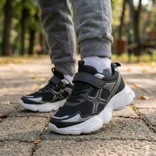 Bukond Çocuk Günlük  Yumuşak Rahat Taban Cırt Bantlı Spor Ayakkabı Sneaker