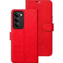 Derin Stok Redmi 15 5g S Kapaklı Kılıf - Kırmızı