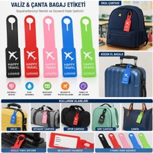 Hayveys Silikon Valiz Etiketi Bagaj Isimliği | Seyahat Çantası ve El Bagajı Için Dayanıklı Isim Kartlı Etiketkay