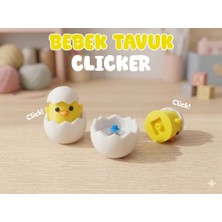 katre flowers Clicker Bebek Civciv Anahtarlık 1 Adet - Klavye Switchli Tıklama Sesli Stres Atıcı Figür