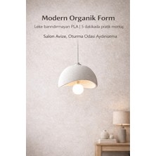 Buyolog Modern Organik Form  30X22  cm Leke Barındırmayan Pla 5 Dakikada Pratik Montaj