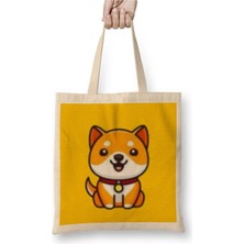 Dekado Baby Doge Coin Dogecoın Bez Çanta Uzun Saplı
