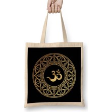 Dekado Ohm Gold Om Symbol Bez Çanta Uzun Saplı