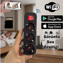Sıcak Takip Kablosuz Siyah Mini Piriz Casus Gizli Wifi 1080P HD Kamera