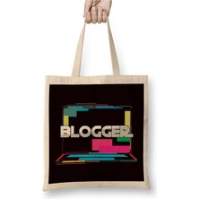 Dekado Blogger Computer Blogging Story Influencer Writer Author Bez Çanta Uzun Saplı